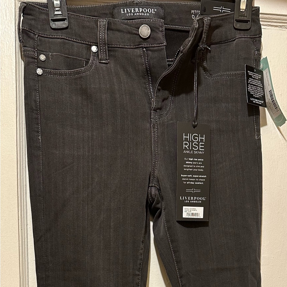 Liverpool Los Angeles "The High Rise Ankle" Gray jeans size 0/25